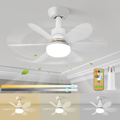 Ventilador de Techo con Luz LED y Control Remoto